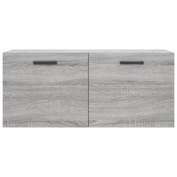 Grey Sonoma Wall Cabinet - 80x36.5x35 cm | HipoMarket