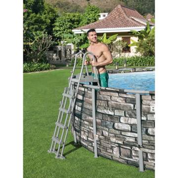 Bestway 4-Step Safety Pool Ladder - 132 cm | Hipomarket UK