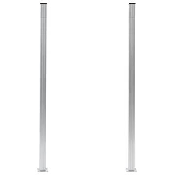 Durable Aluminium Fence Posts - 185 cm (2 pcs) | HipoMarket