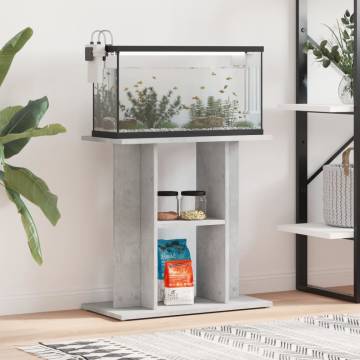 Aquarium Stand Concrete Grey 60x30x60 cm | Stable & Stylish