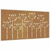 Corten Steel Flower Wall Decoration 105x55 cm | Hipomarket