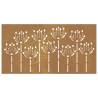 Corten Steel Flower Wall Decoration 105x55 cm | Hipomarket