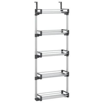 Door Organiser with 5 Shelves - Aluminium, Space-Saving Design