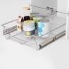 Pull-Out Wire Baskets 2 pcs Silver - Optimise Kitchen Storage