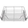 Pull-Out Wire Baskets 2 pcs Silver - Optimise Kitchen Storage