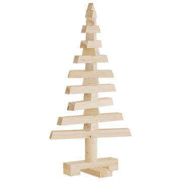 Wooden Christmas Tree - 60 cm Solid Pine Decoration