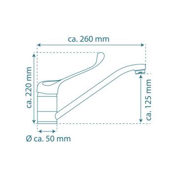 SCHÜTTE VITAL Chrome Sink Mixer - Ergonomic Design & Durable