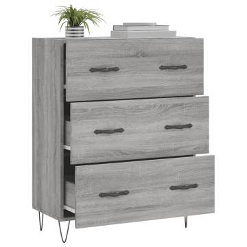 Sideboard Grey Sonoma - Classic Storage Solution | HipoMarket