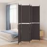 4-Panel Room Divider Brown 200x220 cm Fabric Colour brown Size 200 x 220 cm Number of 1 Number_of_Panels 4 