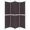 4-Panel Brown Room Divider 200x220 cm | Privacy & Style