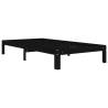 Black Solid Pine Bed Frame 100x200 cm - Modern Design