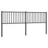 Stylish Black Metal Headboard 193 cm | Hipomarket