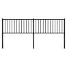 Stylish Black Metal Headboard 193 cm | Hipomarket