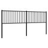 Stylish Black Metal Headboard 193 cm | Hipomarket