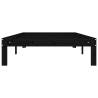 Black Solid Pine Bed Frame 100x200 cm - Modern Design