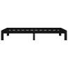 Black Solid Pine Bed Frame 100x200 cm - Modern Design