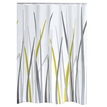 RIDDER Shower Curtain Textile Grass - Water-Repellent & Practical