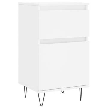 Stylish White Sideboard 40x35x70 cm - Engineered Wood