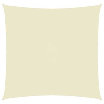 Sunshade Sail Oxford Fabric Square 2.5x2.5 m Cream - Hipomarket