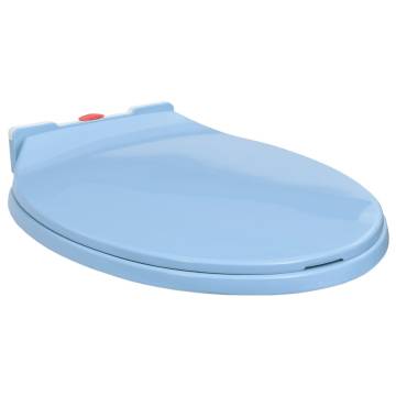 Soft-Close Toilet Seat Quick Release Blue Oval - Hipo Market