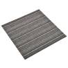 Carpet Floor Tiles - 20 pcs 5 m² Striped Anthracite