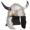 Fantasy Viking Helmet LARP Silver Steel Model model 21 