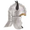 Fantasy Viking Helmet LARP Silver Steel - Antique Style