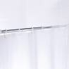 RIDDER Telescopic Shower Curtain Rod | Adjustable Chrome 110-185cm