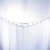 RIDDER Universal Shower Curtain Rail White - 160x70 cm