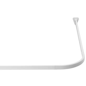 RIDDER Universal Shower Curtain Rail White - 160x70 cm