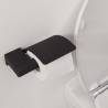 Tiger Toilet Roll Holder 'Bold' Matt Black with Cover