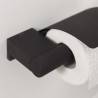 Tiger Toilet Roll Holder 'Bold' Matt Black with Cover