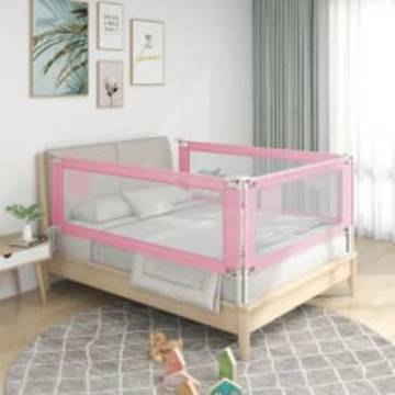 Pink Toddler Safety Bed Rail - 140x25 cm | Hipomarket UK