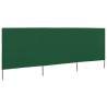 3-Panel Green Wind Screen Fabric 400x80 cm - Durable & Stylish