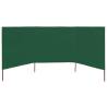 3-Panel Green Wind Screen Fabric 400x80 cm - Durable & Stylish