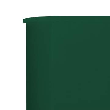 3-Panel Green Wind Screen Fabric 400x80 cm - Durable & Stylish