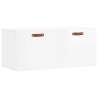 High Gloss White Wall Cabinet | 80x36.5x35 cm | Durable Design