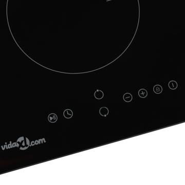 Induction Hob with 2 Burners - Touch Control Glass 3500 W