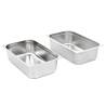 Gastronorm Containers 2 pcs GN 1/1 - Stainless Steel Cookware