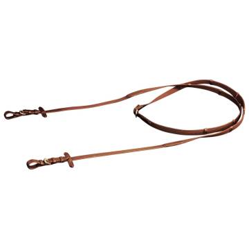 Leather Flash Bridle with Reins & Bit for Pony - Brown