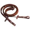 Leather Flash Bridle with Reins & Bit for Pony - Brown