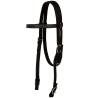 Western Saddle Set with Headstall & Breast Collar - 15" Black