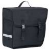 Single Bicycle Bag for Pannier Rack Waterproof 21 L Black Model mounted on the right 