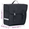 Waterproof 21L Single Bicycle Bag for Pannier Rack - Black