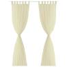 Cream Sheer Curtain 140 x 175 cm - 2 pcs for Any Room