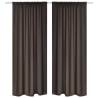 2 pcs Brown Slot-Headed Blackout Curtains 135 x 245 cm Colour brown Size 135 x 245 cm Quantity in Package 2 