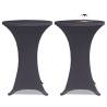 Stretch Table Cover 2 pcs 80 cm Anthracite Colour anthracite Size 80 cm Quantity in Package 2 