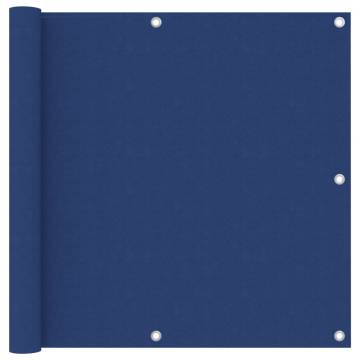 Blue Balcony Screen 90x500 cm - Waterproof & UV Protective