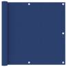 Blue Balcony Screen 90x500 cm - Waterproof & UV Protective