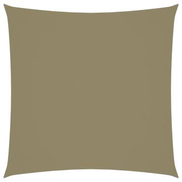 Sunshade Sail Oxford Fabric Square 4x4m Beige - Hipomarket